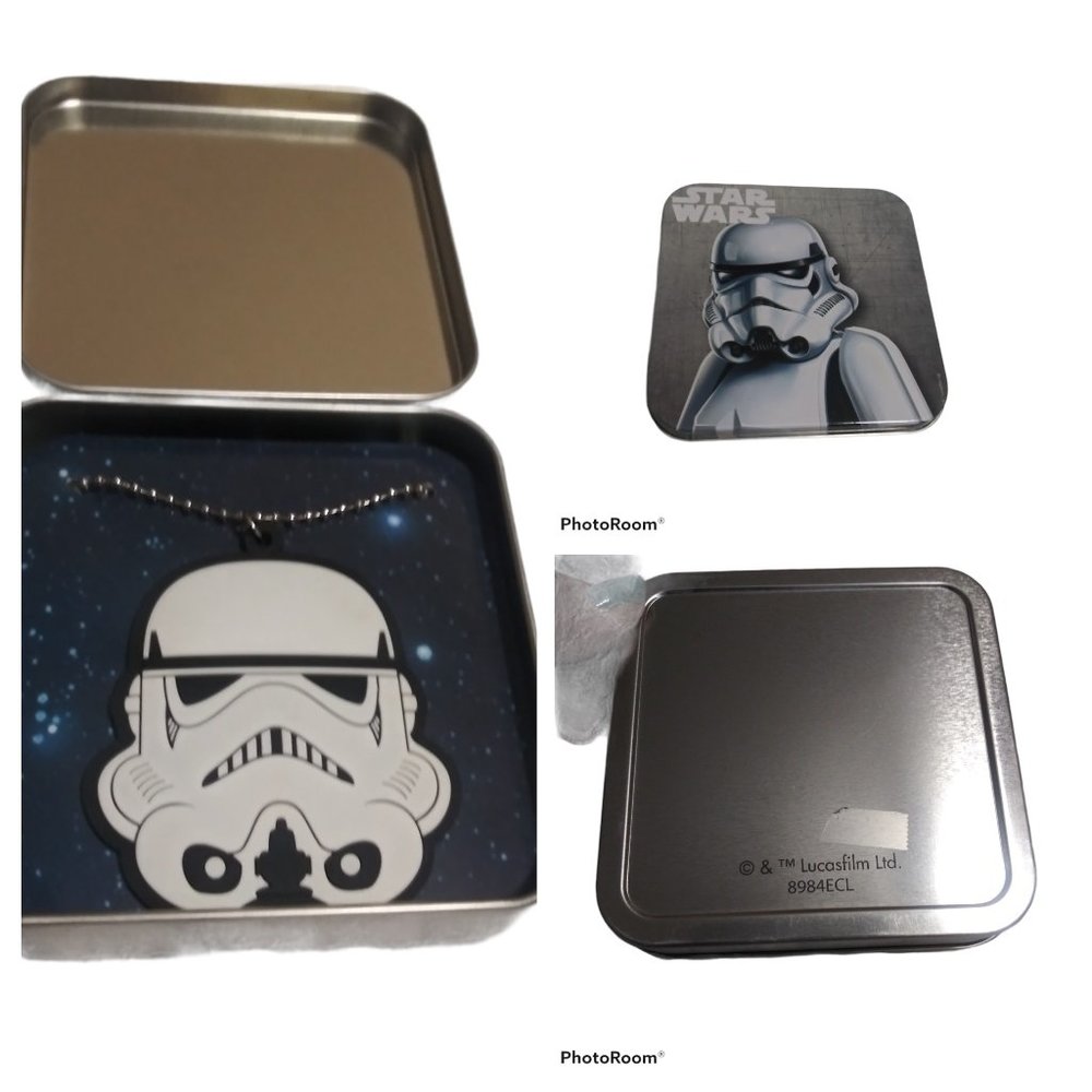 NEW!! Disney Star Wars Force Awakens Storm Trooper Large Pendant Necklac…